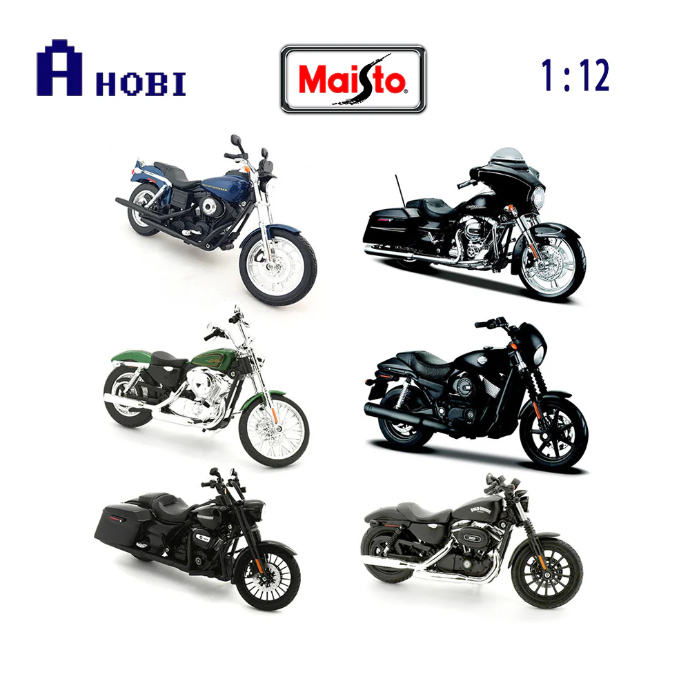 Maisto 1:12 Harley Davidson Dyna Super Glide Sport 2004 - Blue - Image 6