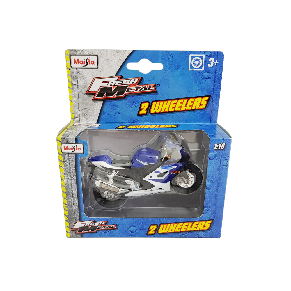 Maisto 1:18 Scale Suzuki GSX R 1000 Motorbike Diecast Model Bike (Blue) - Image 2