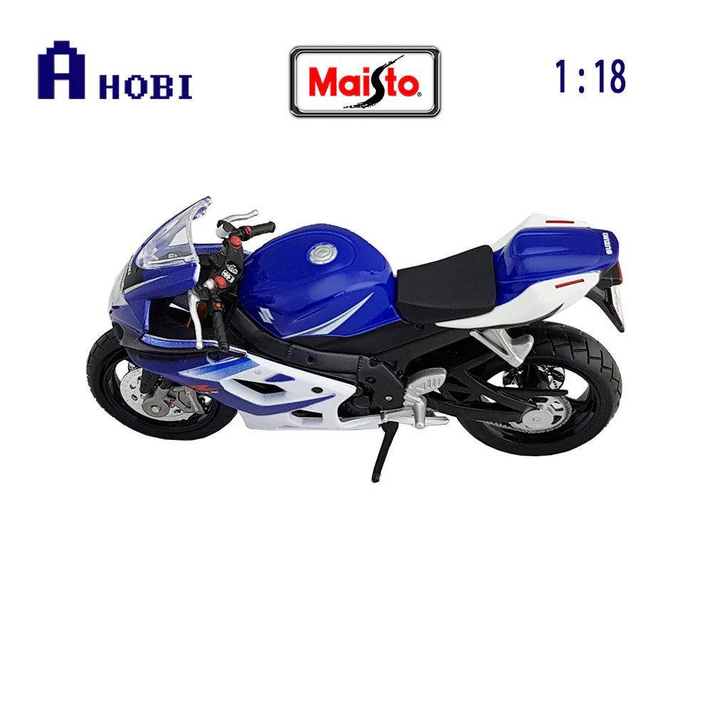 Maisto 1:18 Scale Suzuki GSX R 1000 Motorbike Diecast Model Bike (Blue) - Image 3