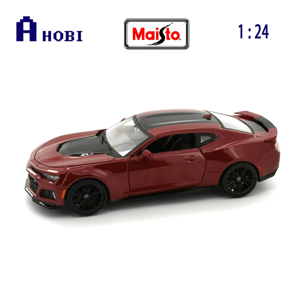 Maisto Licensed 1:24 Scale Chevrolet Camaro ZL-1 2017 Diecast Model Car (Red) - Image 3