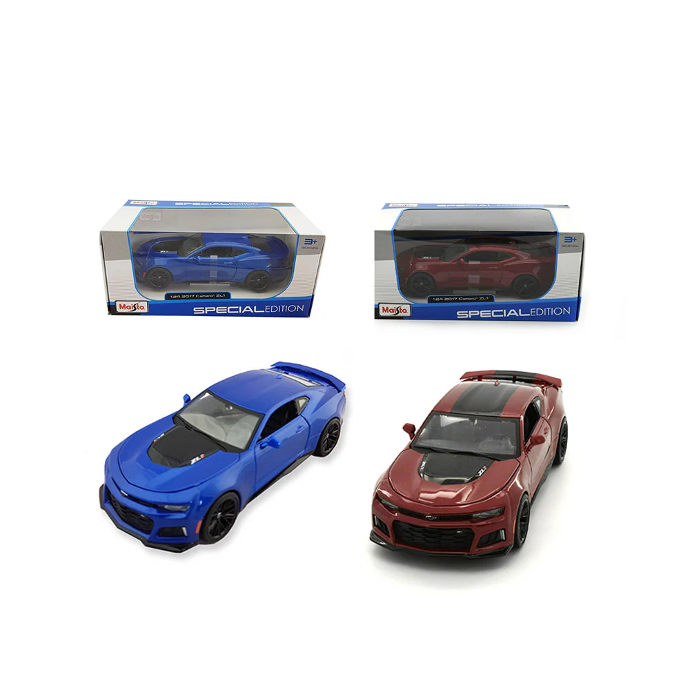 Maisto Licensed 1:24 Scale Chevrolet Camaro ZL-1 2017 Diecast Model Car (Red) - Image 5