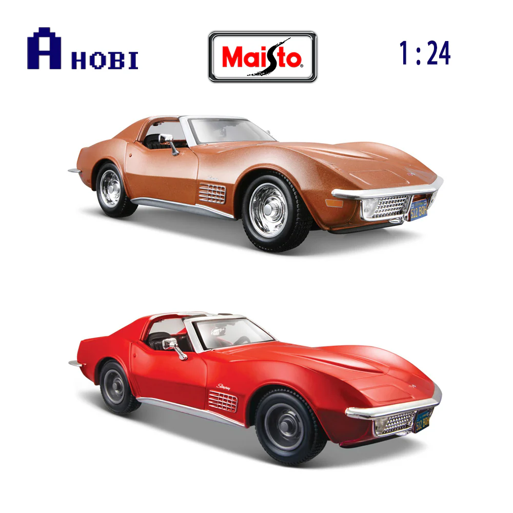 Maisto Licensed 1:24 Scale Chevrolet Corvette Diecast Model Car (Red) - Image 4