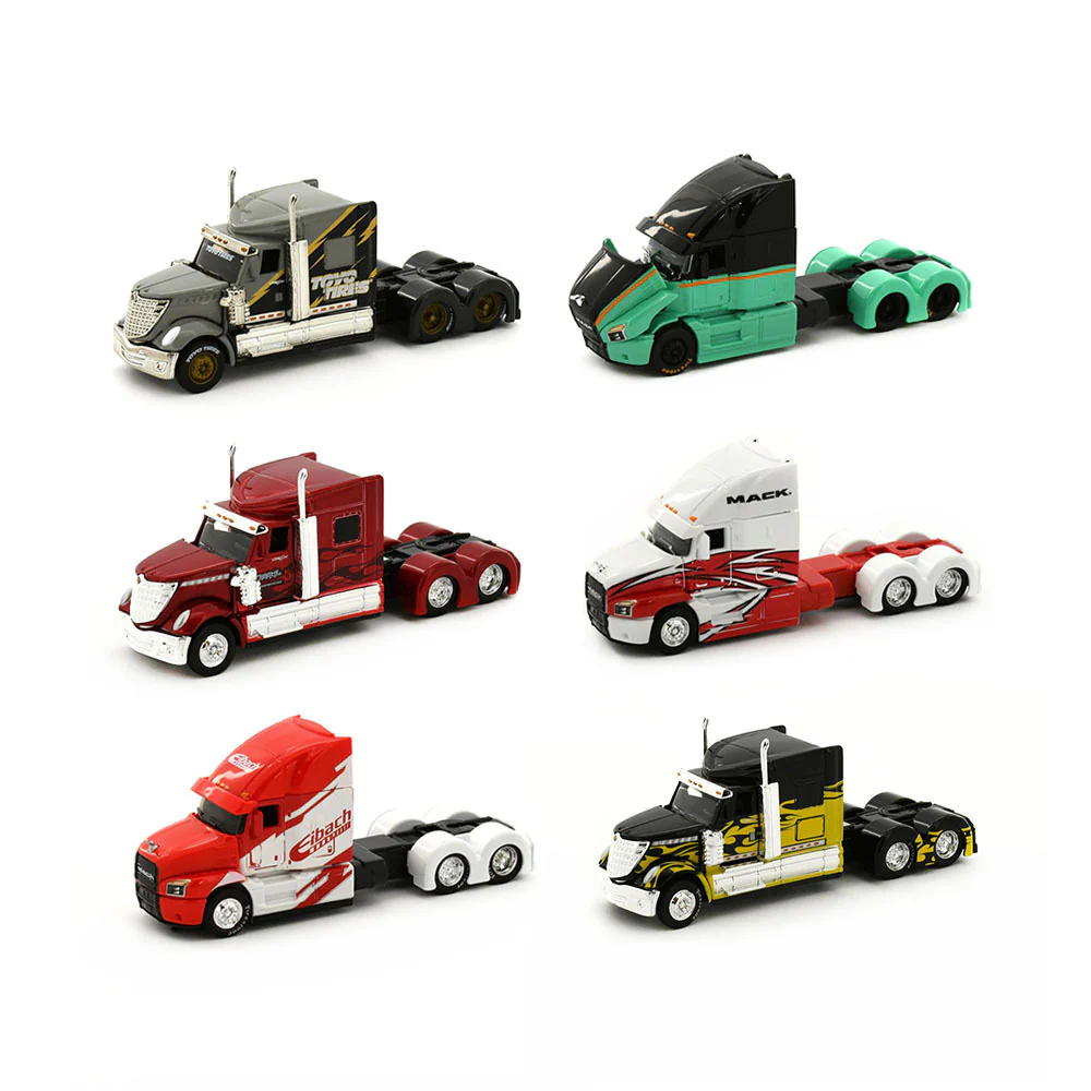 Maisto Licensed 1:64 Scale Design Custom Rigs Mack Anthem Trucks Model (Black Green) - Image 4