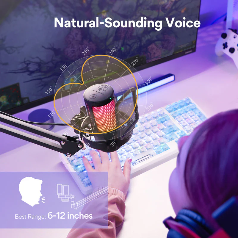 MAONO DGM20S Gamerwave Condenser USB Gaming RGB Microphone - Image 8