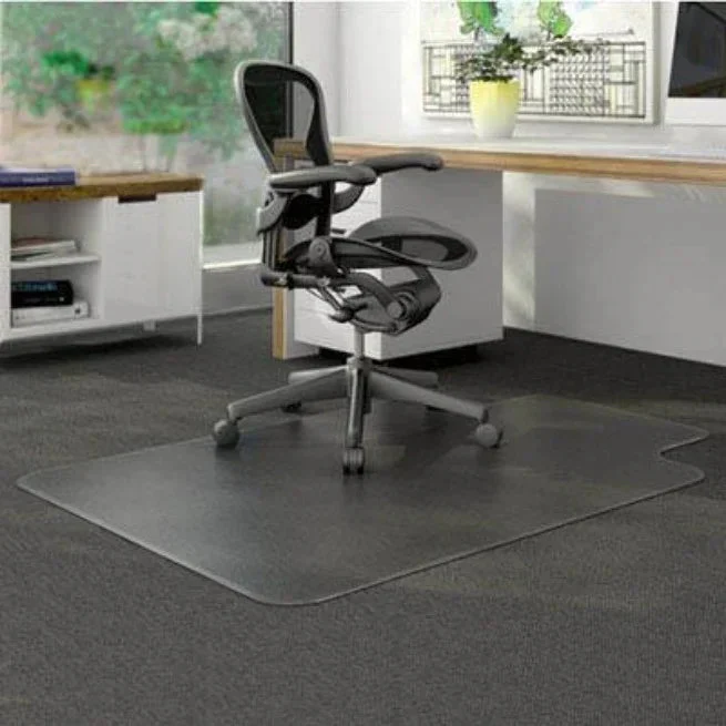 Marbig Duramat Chairmat PVC Keyhole Carpet 910x1210mm - Image 2