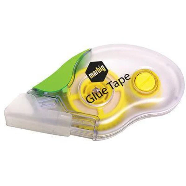 Marbig Glue Tape 8.4mmx10m Transparent Dispenser 6 Pack - Image 2