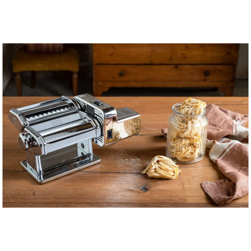 Marcato Atlas Plus Motor Pasta Machine Stainless Steel with 4 Shape Options Silver - Image 5
