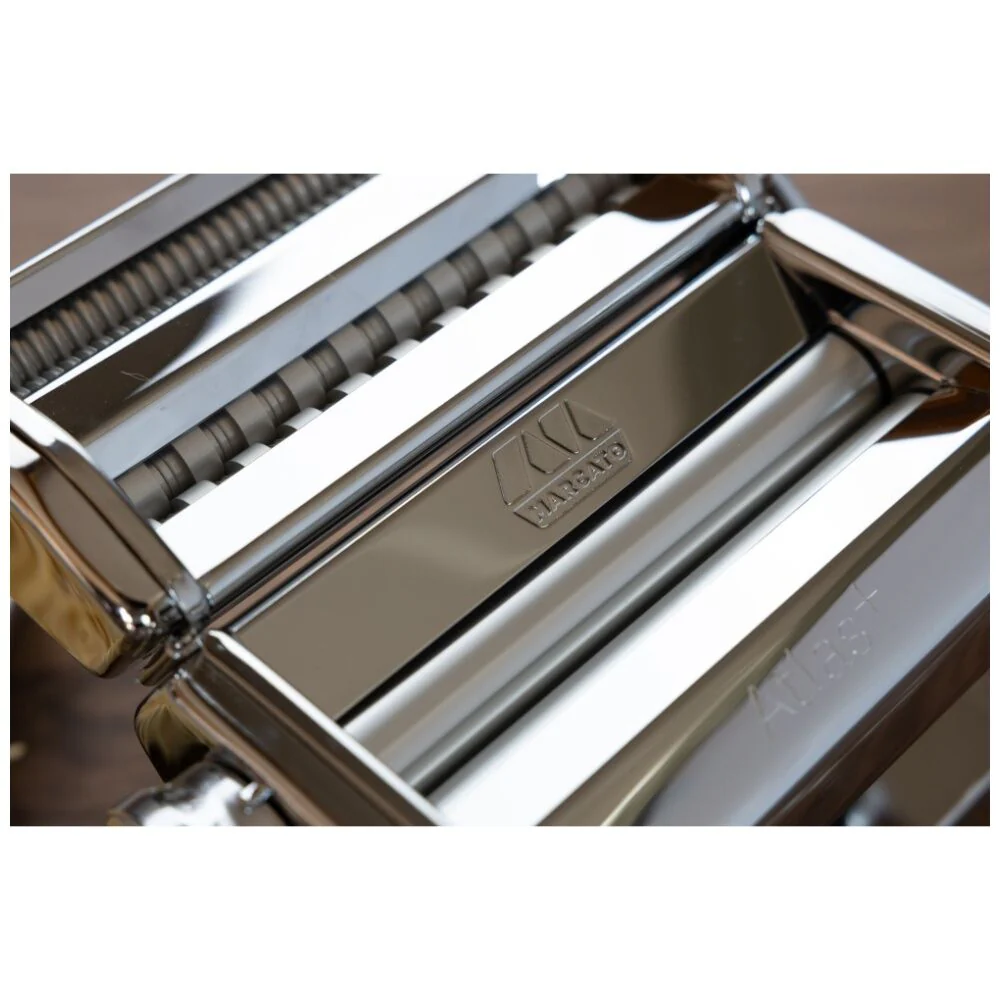 Marcato Atlas Plus Pasta Machine Stainless Steel with 4 Shape Settings (Silver) - Image 2