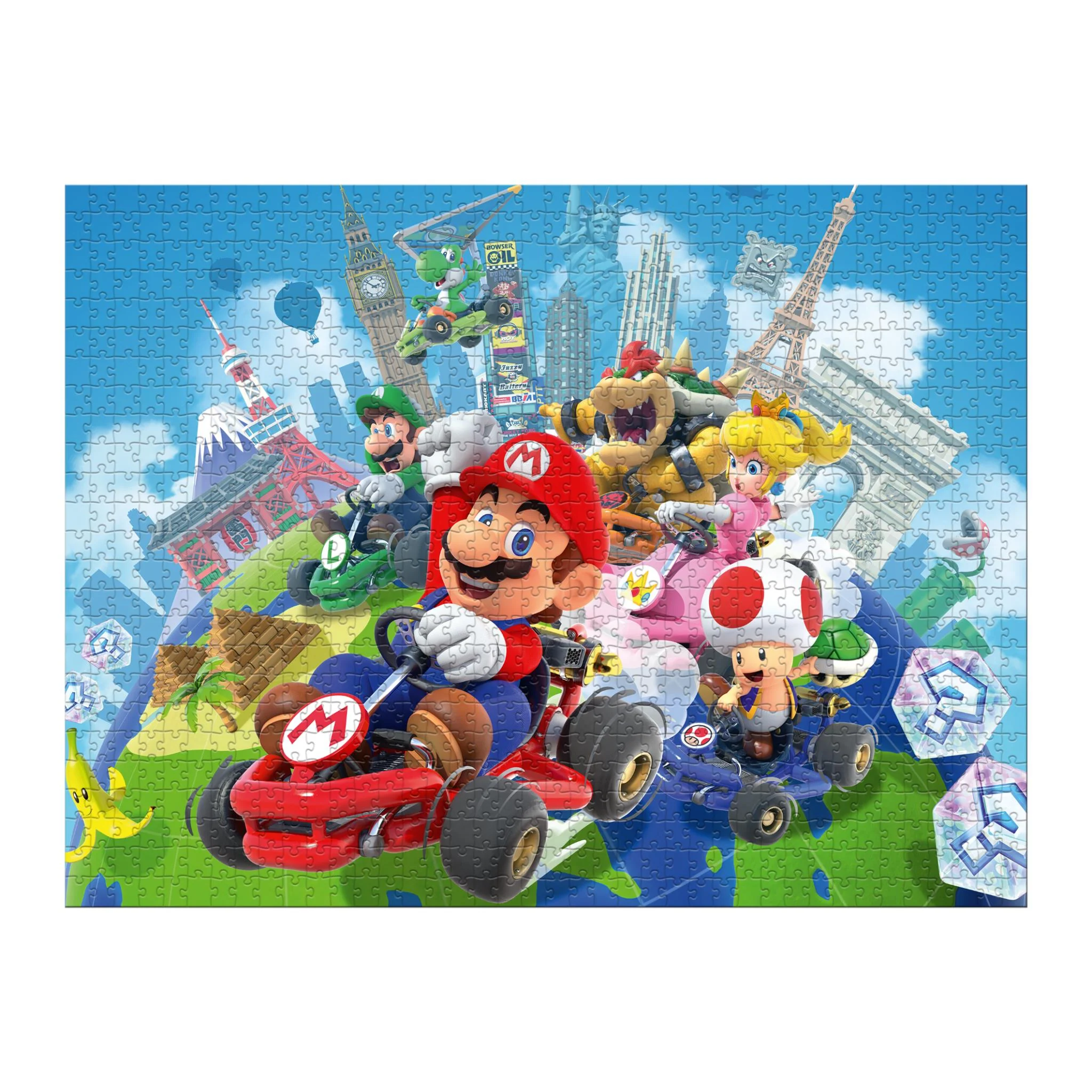 Mario Kart - Around The World 1000 Piece Puzzle - Image 5
