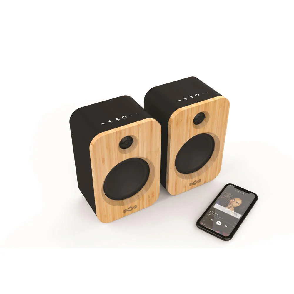 Marley Get Together Duo Bookshelf Bluetooth Speakers - Image 4