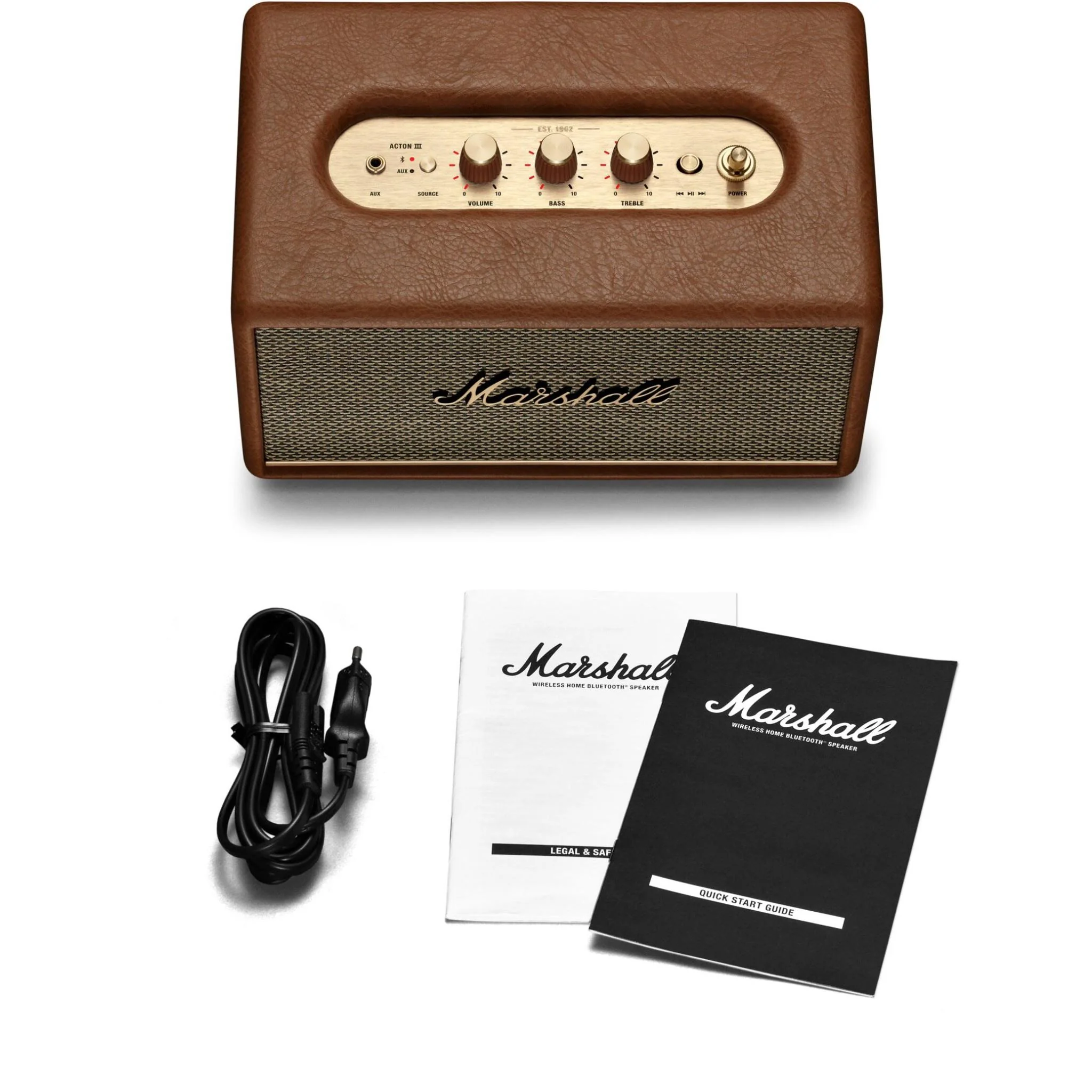 Marshall Acton III Wireless Bluetooth Home Speaker (Brown) - Image 12