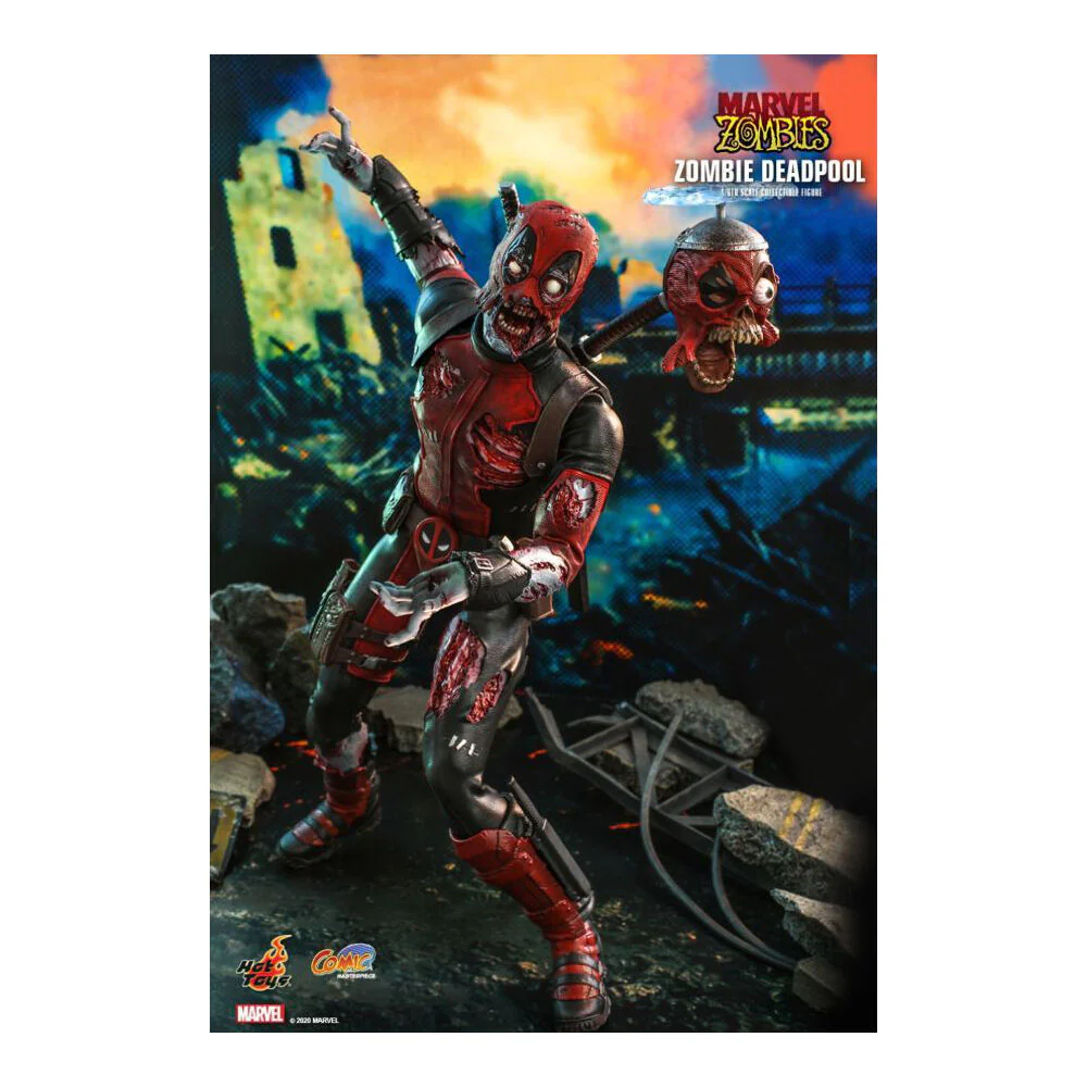 Marvel Zombies comics Deadpool 1:6 Scale Collectable Action Figure - Image 3