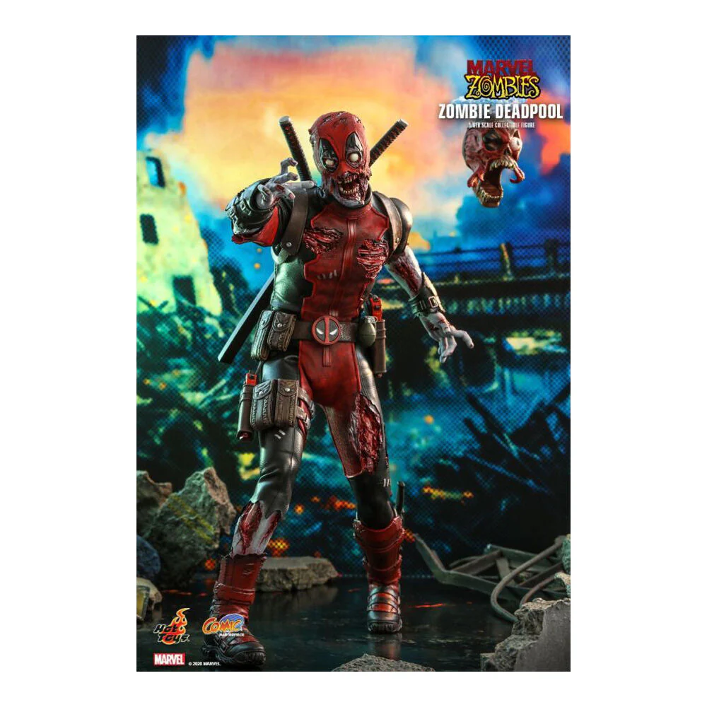 Marvel Zombies comics Deadpool 1:6 Scale Collectable Action Figure - Image 7