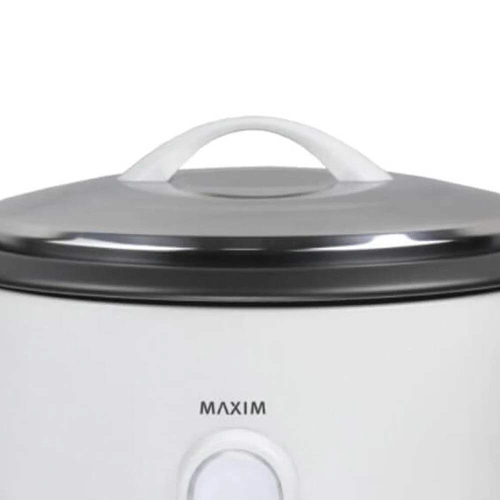 Maxim Kitchenpro Automatic 30-Cup Electric 40cm Rice Cooker Pot w/ Lid White - Image 3
