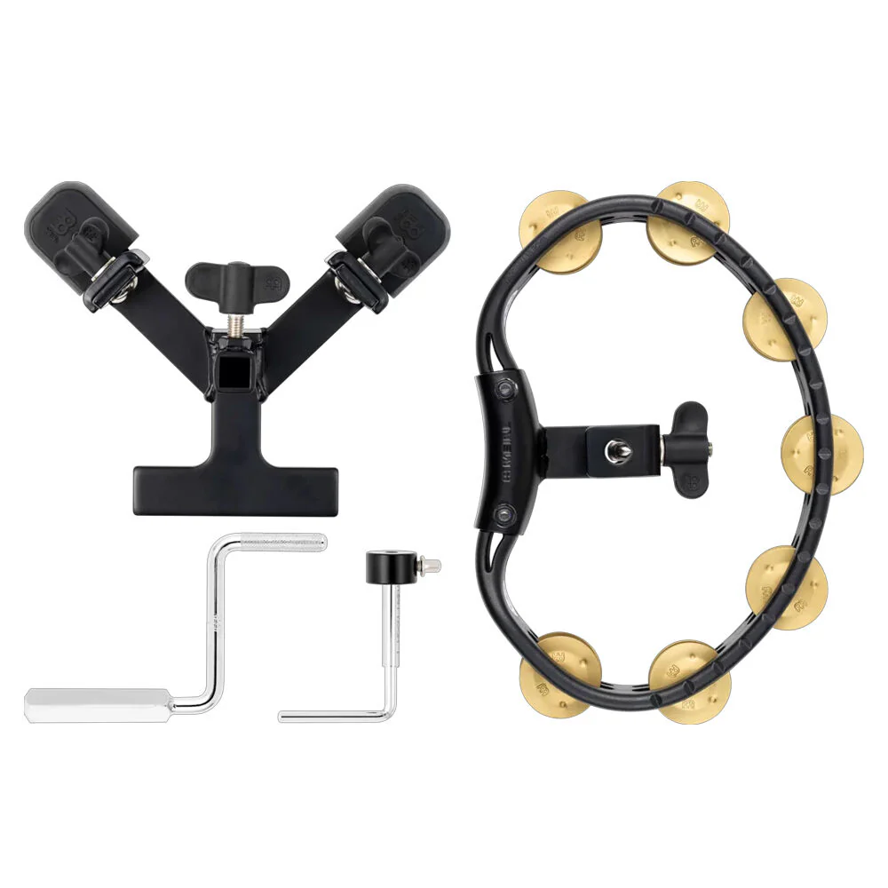 Meinl Benny Greb TamboStep Foot Tambourine - Black - Image 3