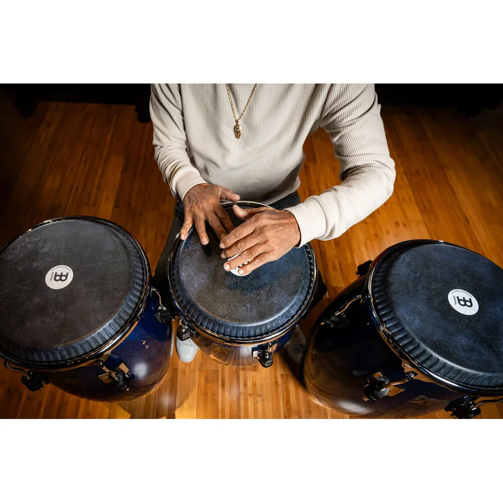 Meinl Kachiro Thompson Pinewood Conga 11 3/4 Inch Percussion Drum Blue Wave - Image 3