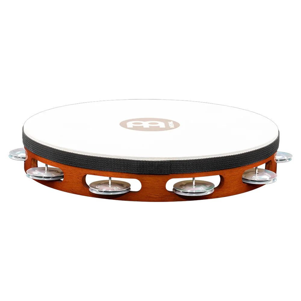 Meinl Percussion 1-Row Aluminium Jingle Tambourine African Brown - Image 2