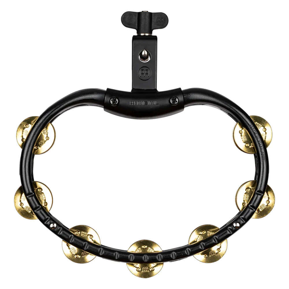 Meinl Percussion Mountable Brass Jingles Tambourine Musical Instrument Black - Image 2
