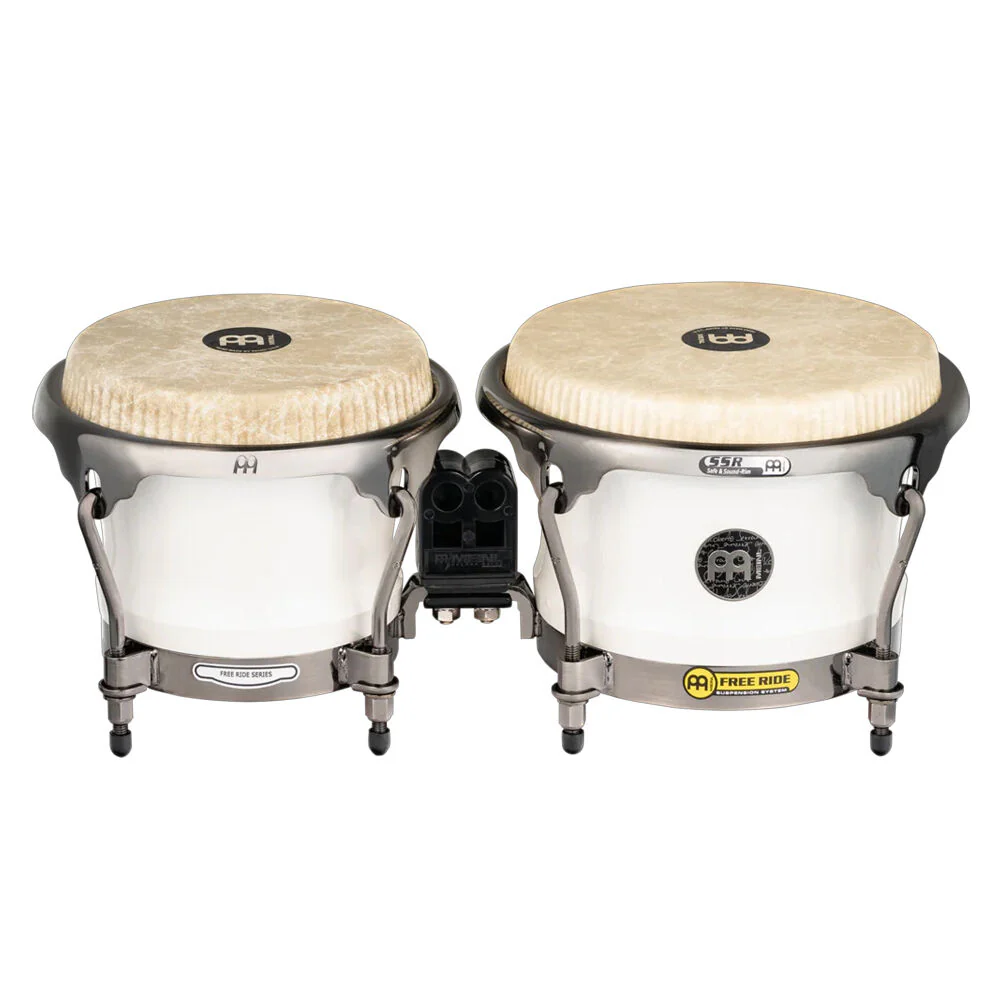 Meinl Roberto Serrano Signature Bongos 7 & 8 1/2 Inch Percussion Pure White - Image 2