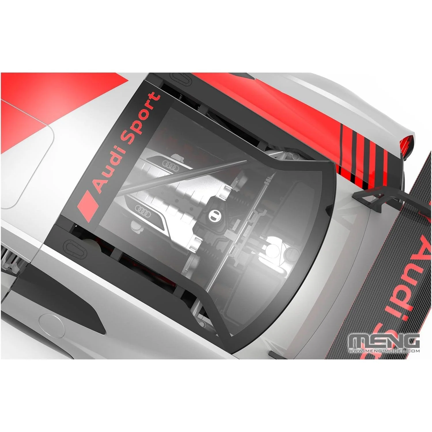 Meng 1/24 AUDI R8 LMS GT3 2019 Plastic Model Kit - Image 3