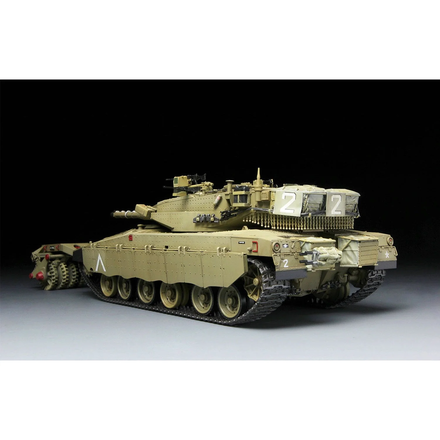 Meng 1/35 Israel Main Battle Tank Merkava Mk.3 BAZ with Nochri Dalet Mine Roller System - Image 3