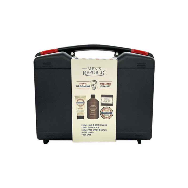 Men's Republic 5-Piece Grooming Set with Tool Case - Image 2