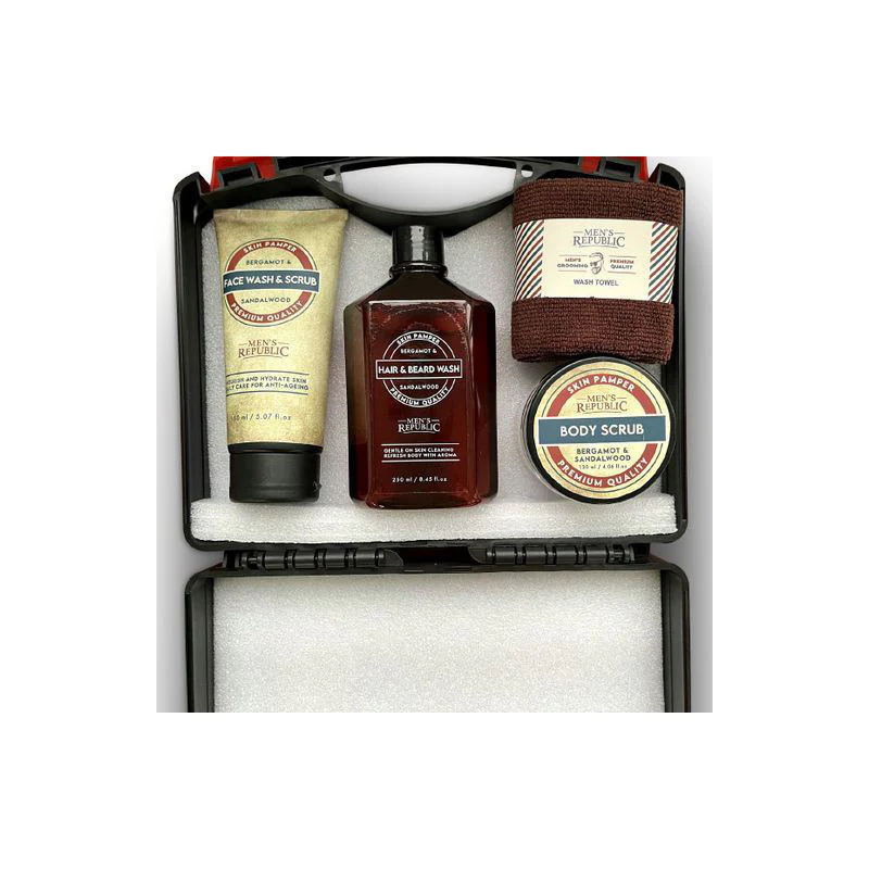 Men's Republic 5-Piece Grooming Set with Tool Case - Image 3