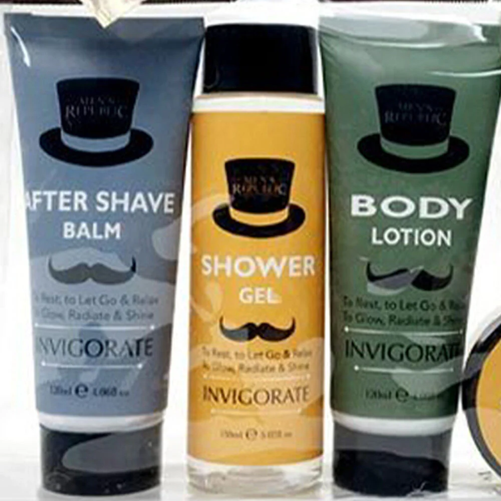Men's Republic Shaving Facial Body Grooming Kit Cleansing Care Gift Box Set - Image 3