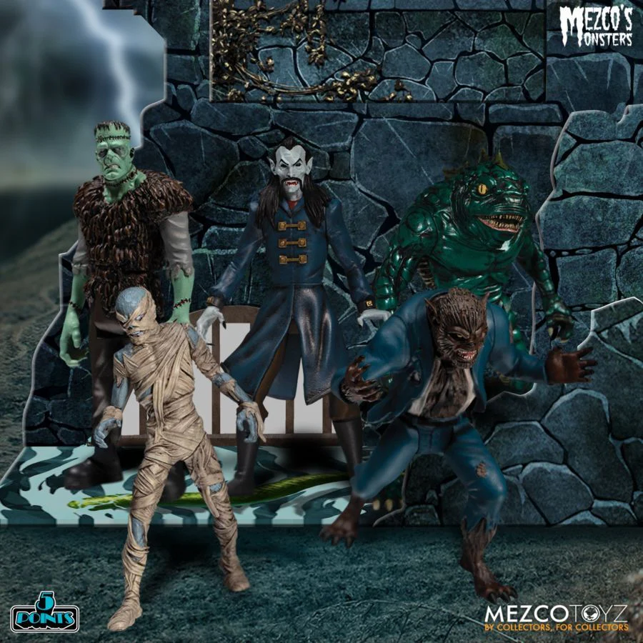 Mezco's Monsters Tower Of Fear Display Figure with Deluxe Box Set - Image 4