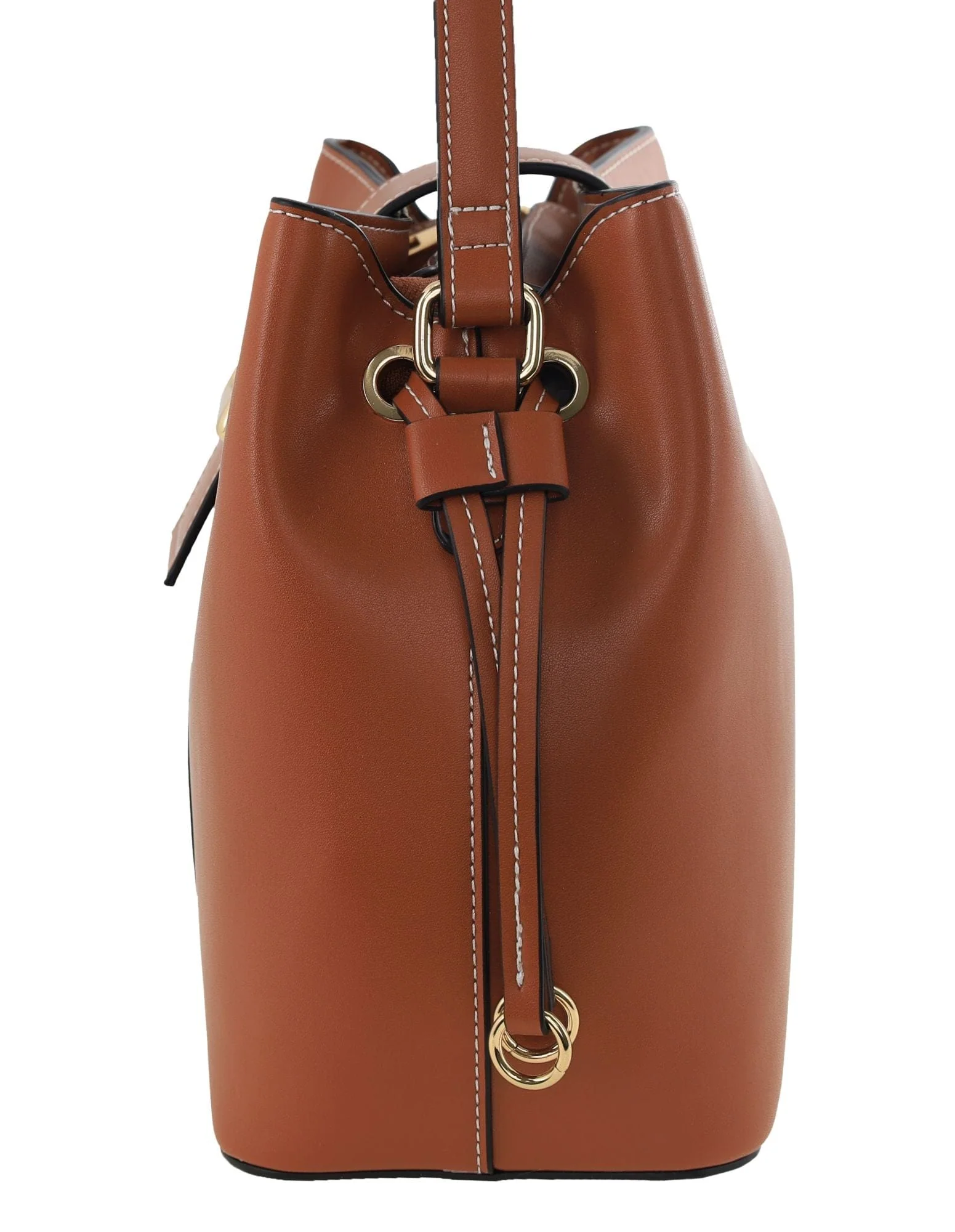 Milleni Women's Handbag Vegan Leather Fashion Stylish Mini Tote Bag (Tan) - Image 10