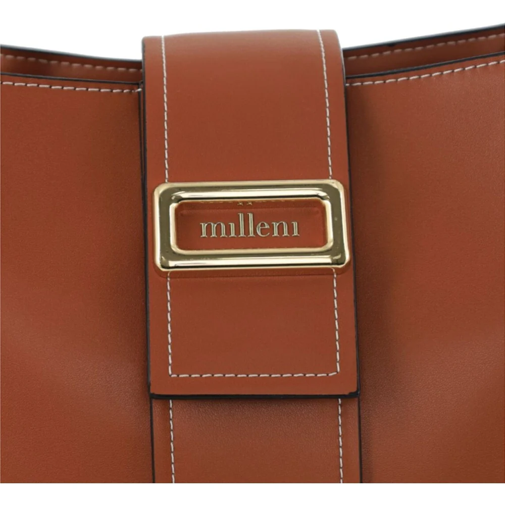 Milleni Women's Handbag Vegan Leather Fashion Stylish Mini Tote Bag (Tan) - Image 5