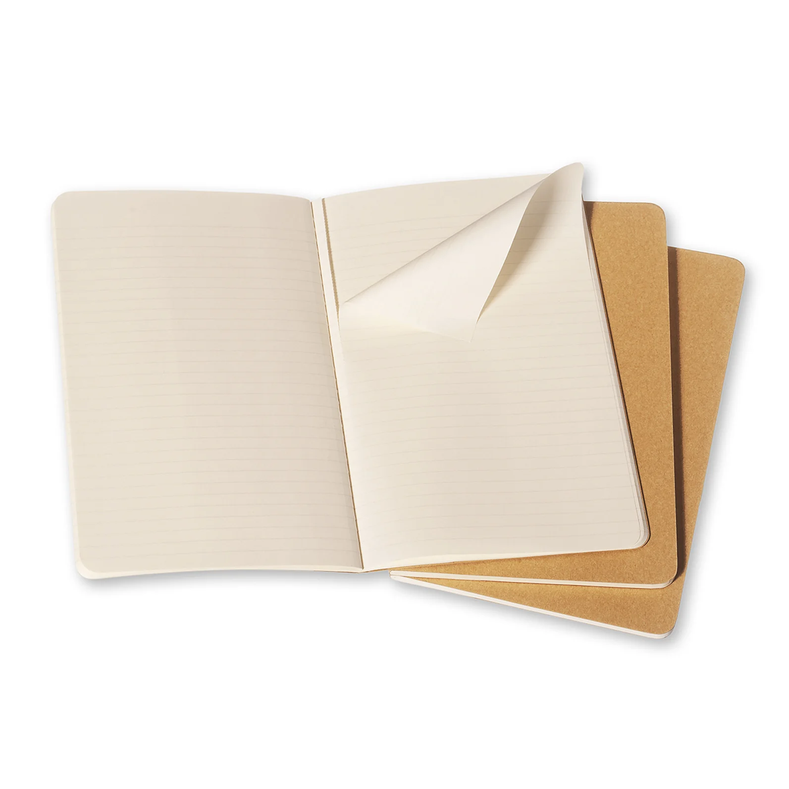 Moleskine 80 Pages Ruled Pocket Cahier Notebook Pocket (Kraft) [3-Pieces] - Image 2