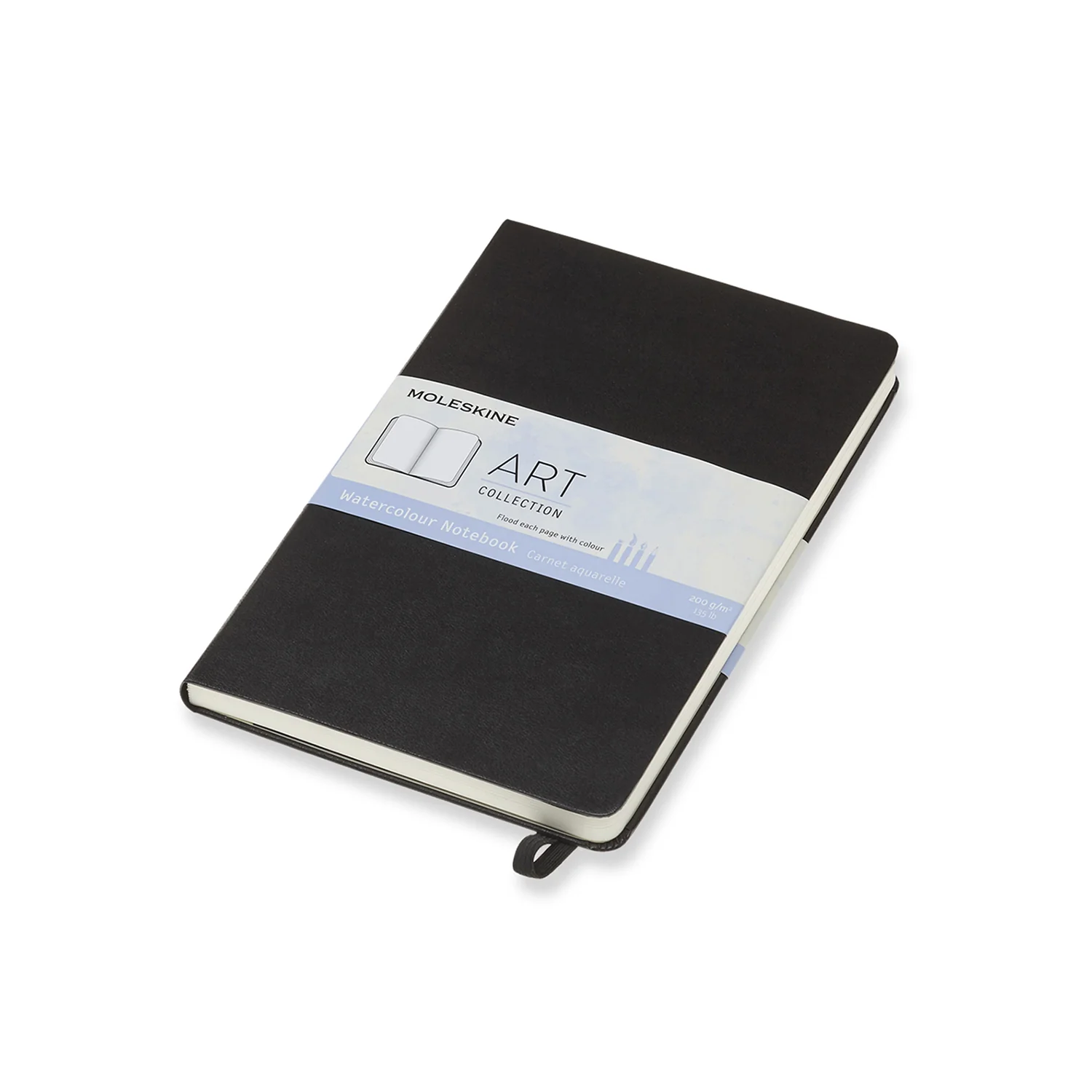 Moleskine Art 200gsm Watercolour Notebook Large (Black) - Image 4