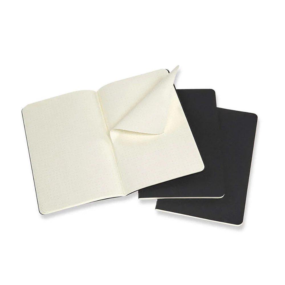Moleskine Cahier Soft Cover Notebook Dot Grid Set Large (Black) [3-Pieces] - Image 2
