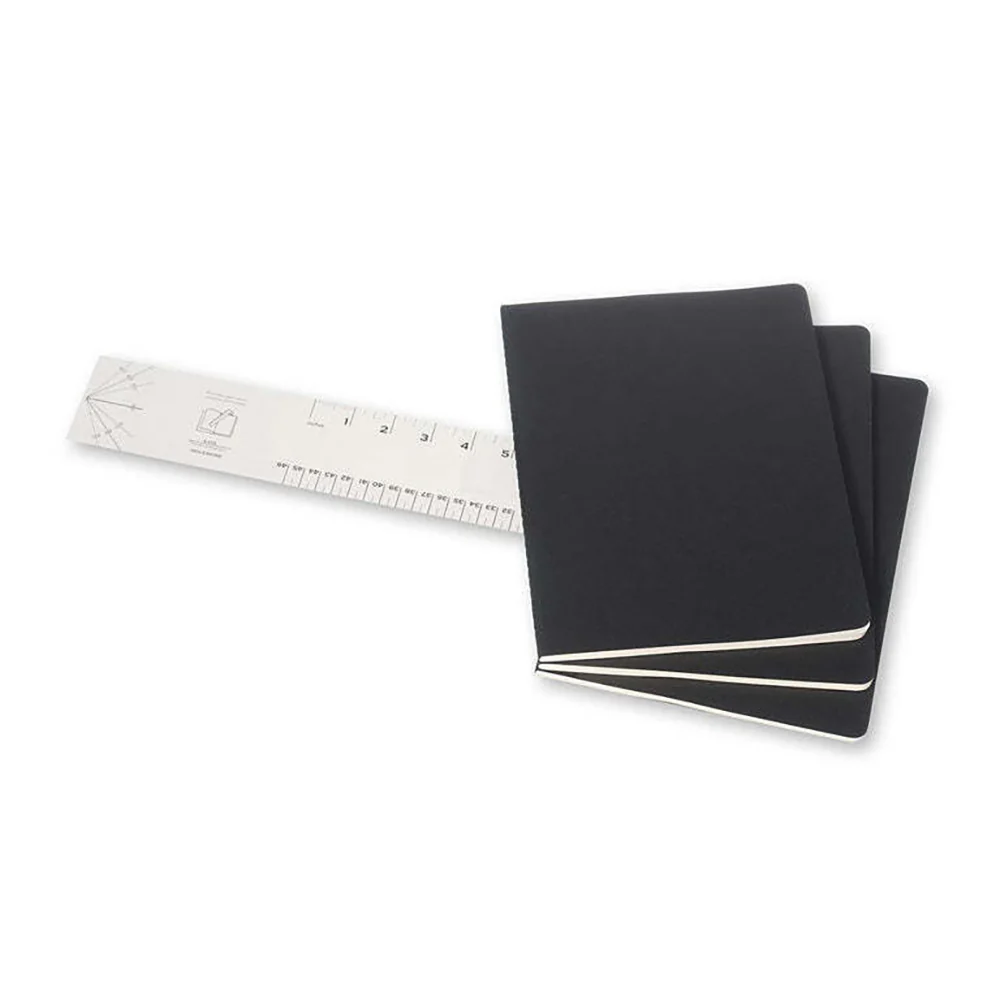 Moleskine Cahier Soft Cover Notebook Dot Grid Set X-Large (Black) [3-Pieces] - Image 3