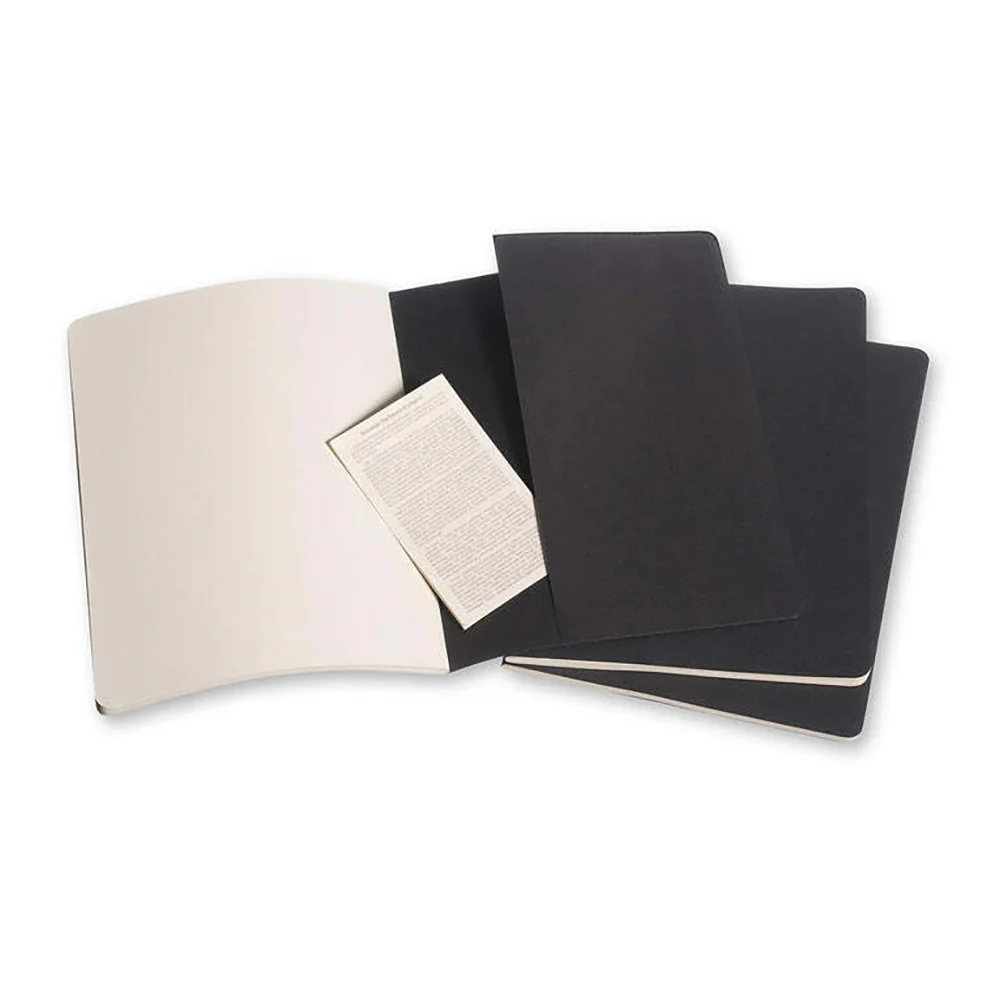 Moleskine Cahier Soft Cover Notebook Dot Grid Set X-Large (Black) [3-Pieces] - Image 4