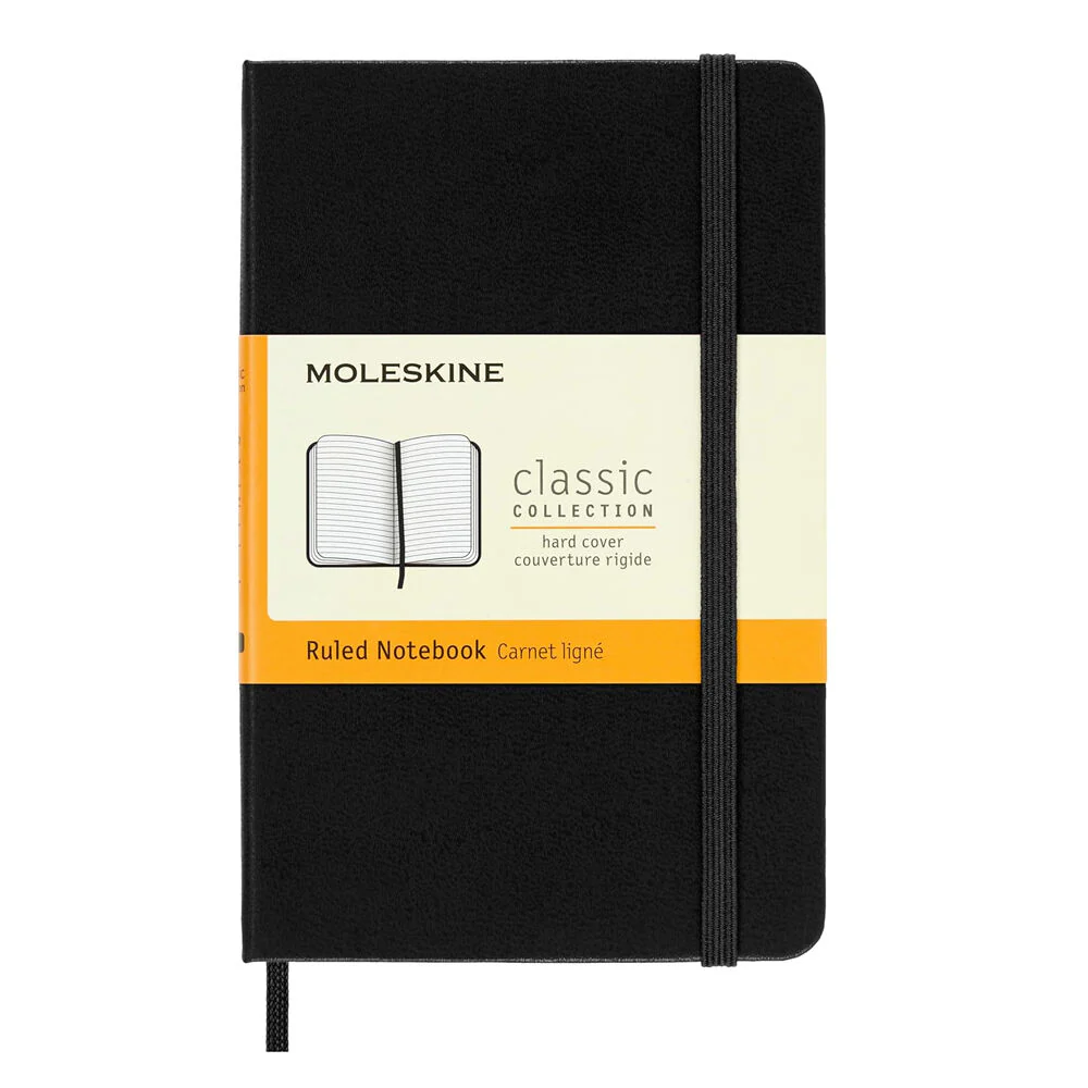 Moleskine Classic Ruled Hard Cover Pocket Notebook (Black) - Image 3
