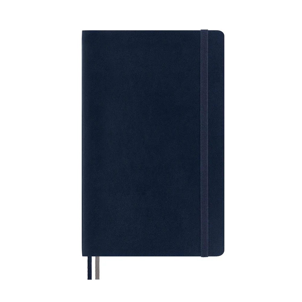 Moleskine Classic Soft Cover Notebook Expanded Ruled Large (Sapphire Blue) - Image 2