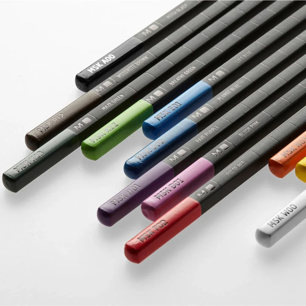 Moleskine Watercolour Coloured Pencils w/ Metal Case Set [12-Pieces] - Image 3