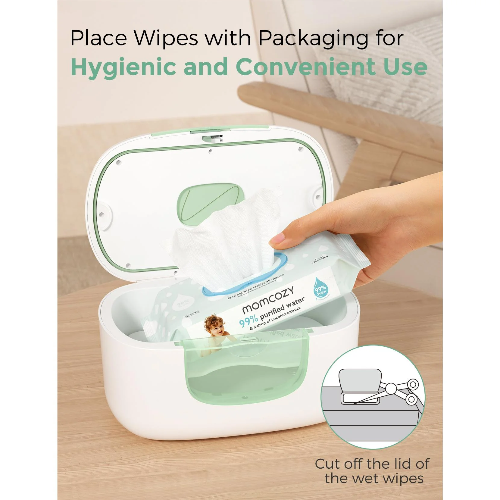 Momcozy Large Capacity Baby Wipe Warmer - Image 10