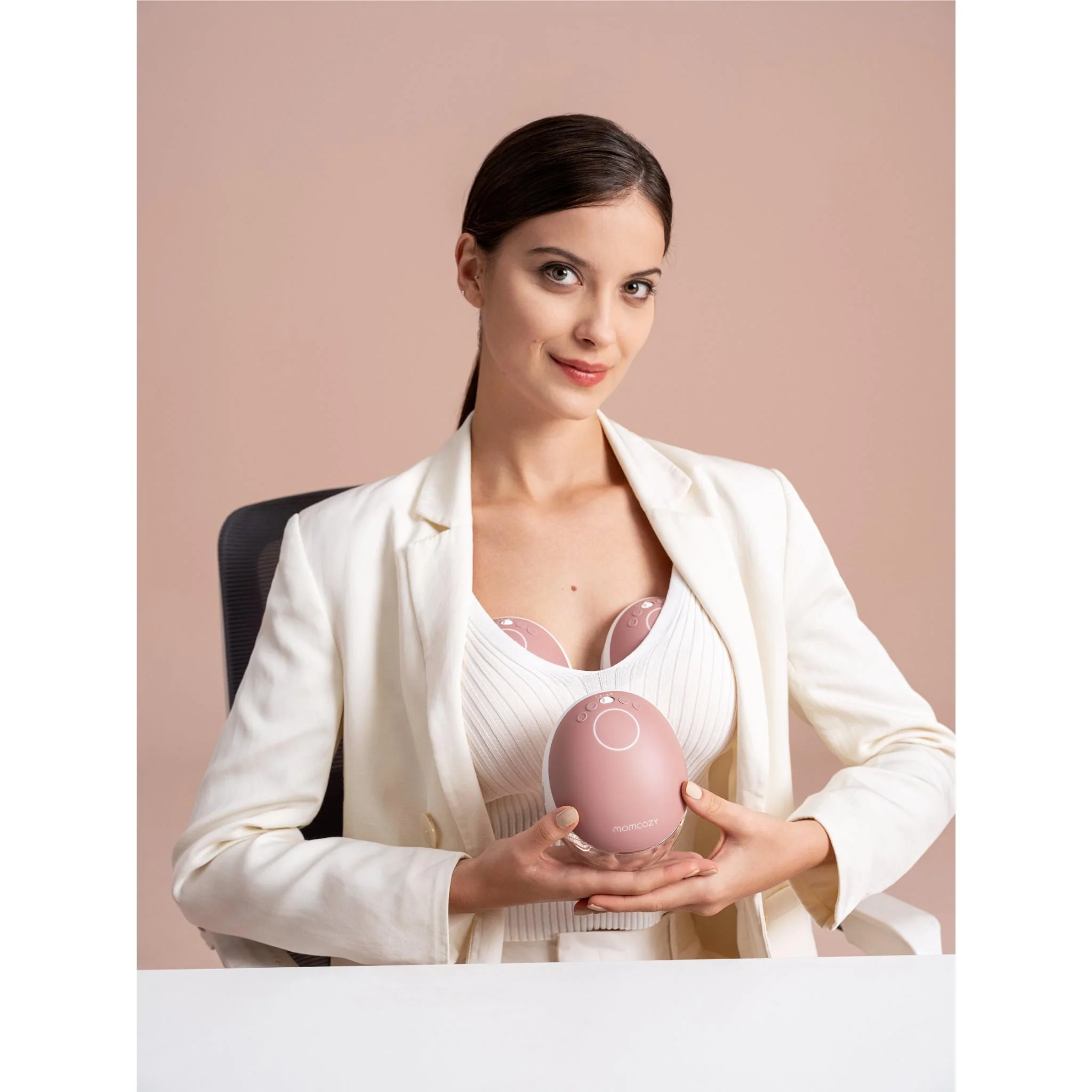 Momcozy M9 Hands-Free Breast Pump Red (Double) - Image 13