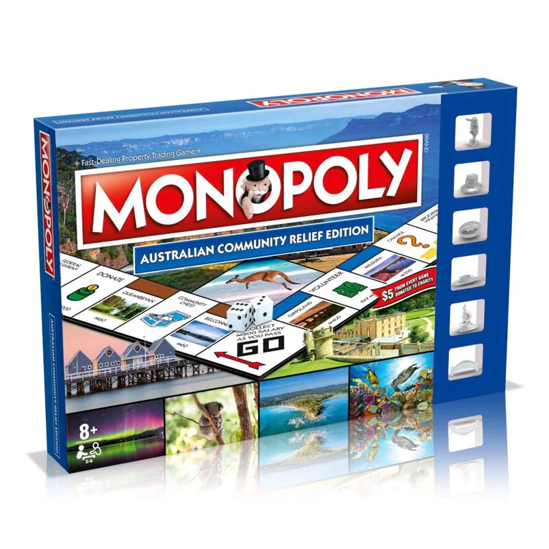 Monopoly Board Game Australian Community Relief Edition Family/Kids Play Toy 8y+ - Image 2