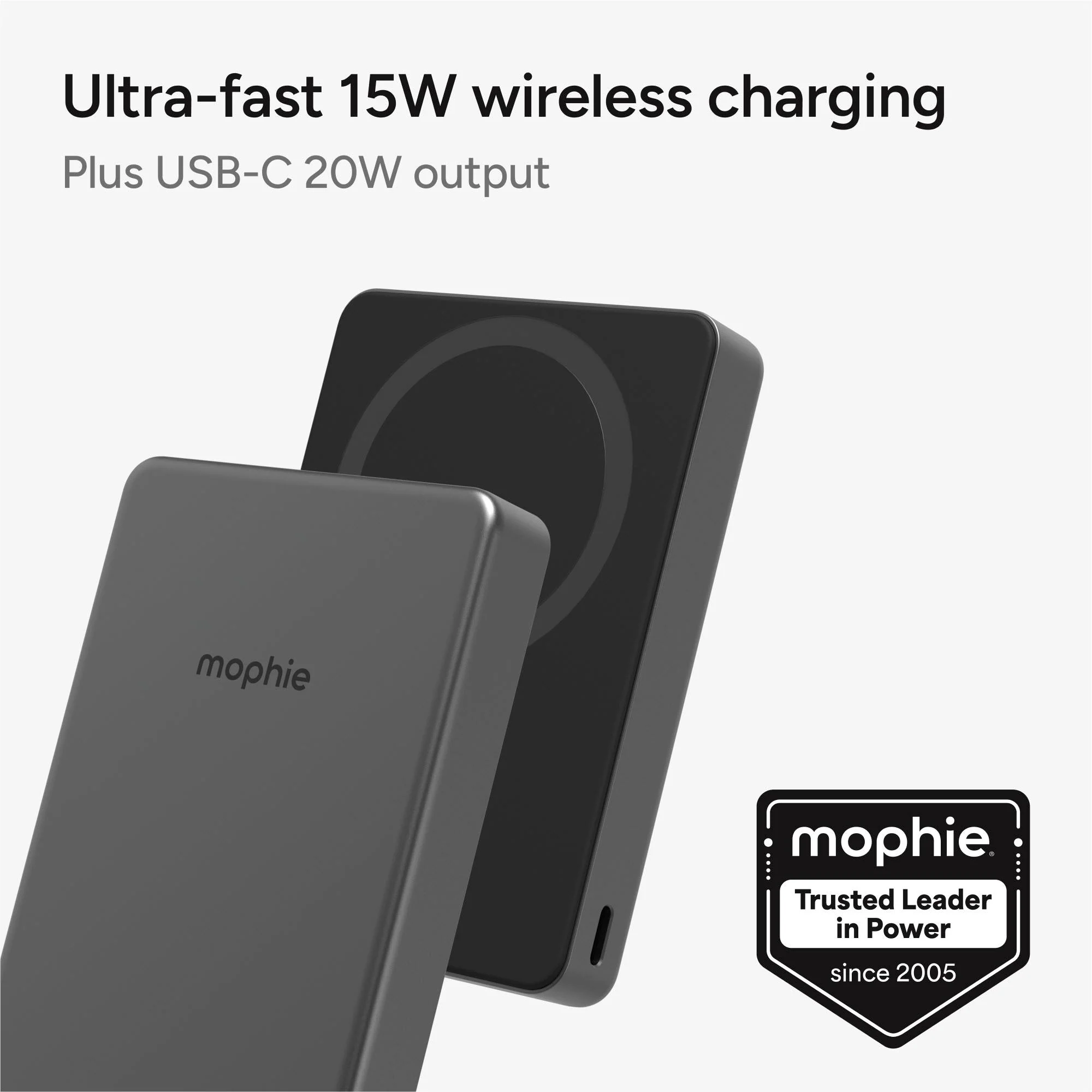 mophie Qi2 Wireless 10K PowerStation Mini (Black) - Image 10