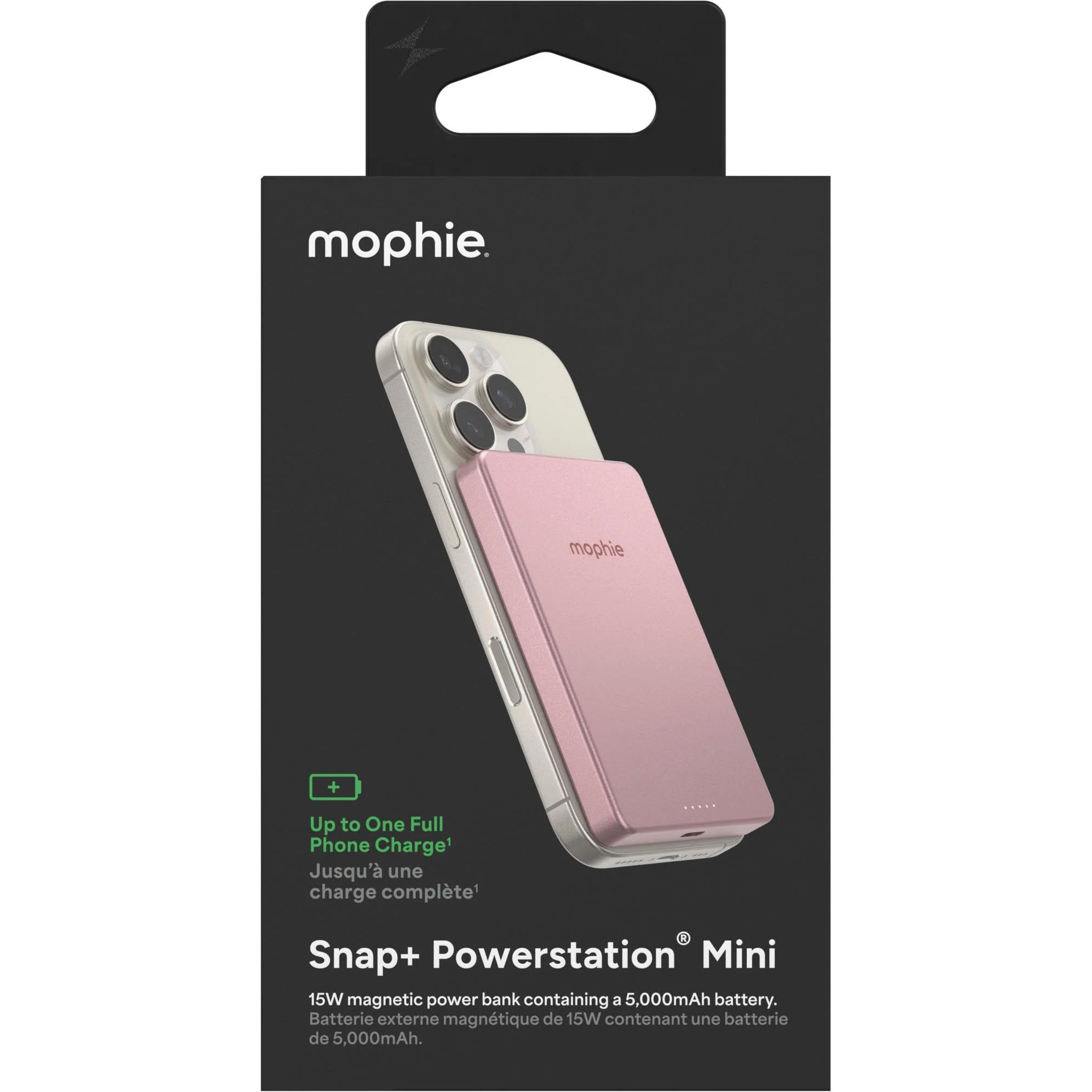 mophie Snap+ Powerstation Mini 5K Magnetic Power Bank (Rose Gold) - Image 12