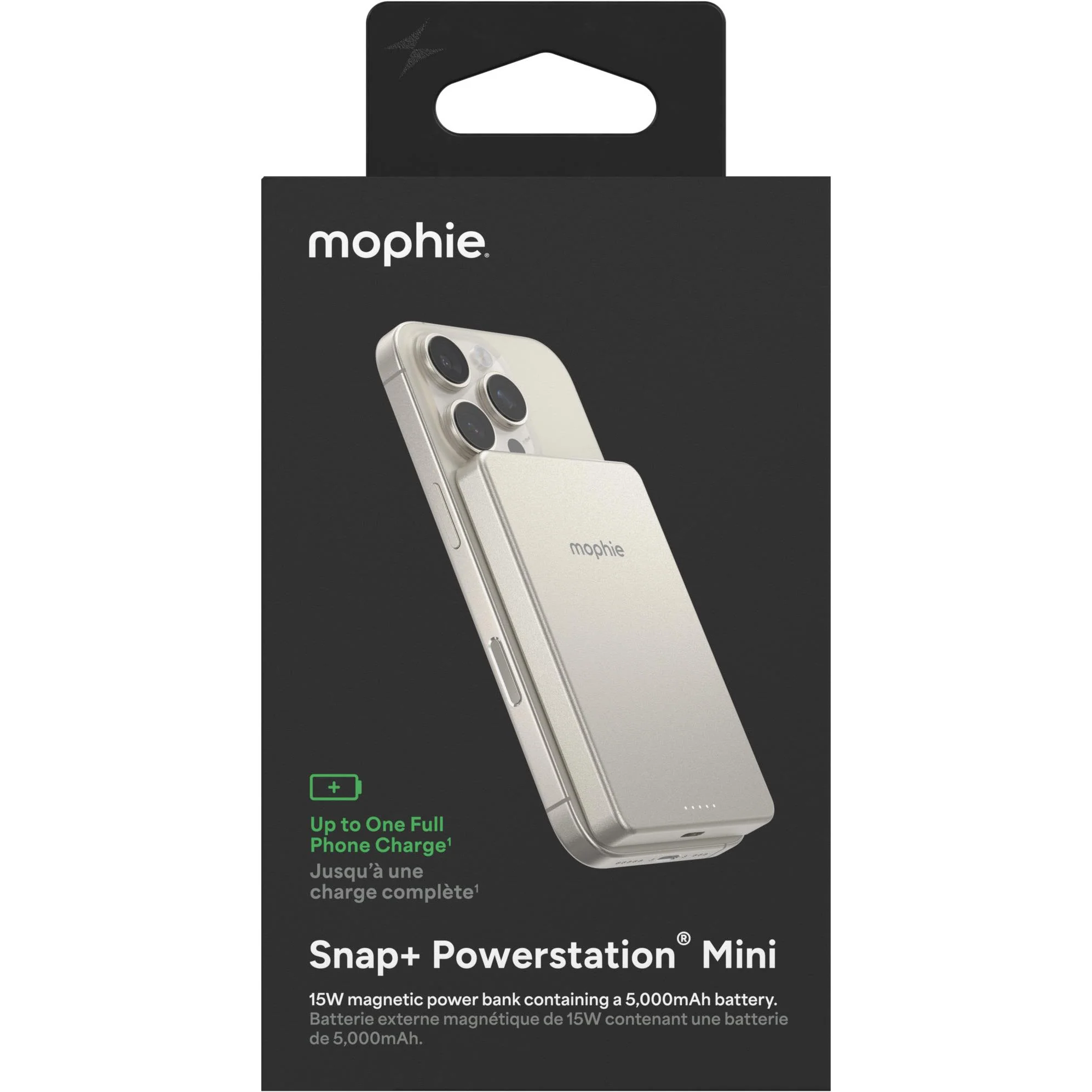 mophie Snap+ Powerstation Mini 5K Magnetic Power Bank (White Titanium) - Image 12