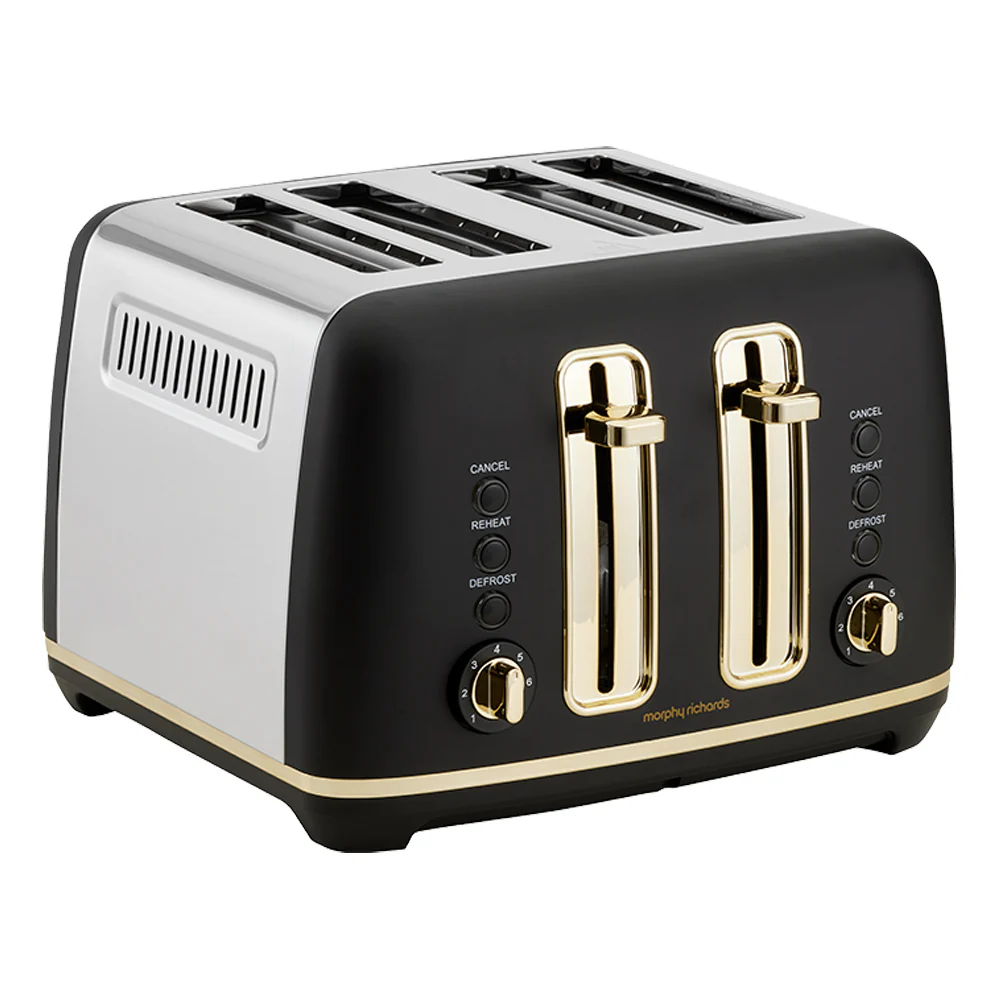 Morphy Richards Ascend 4 Slice Toaster (Gold/Black) - Image 2