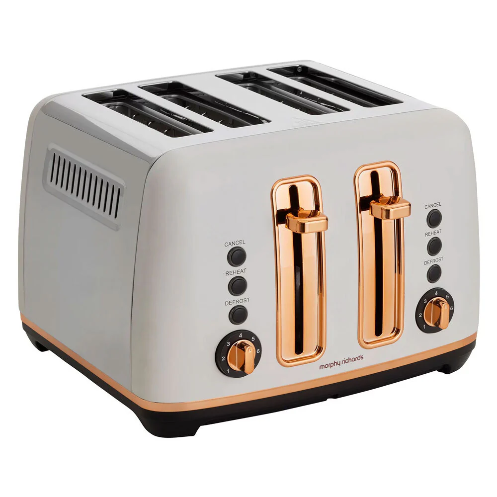 Morphy Richards Ascend 4 Slice Toaster (Rose Gold White) - Image 2