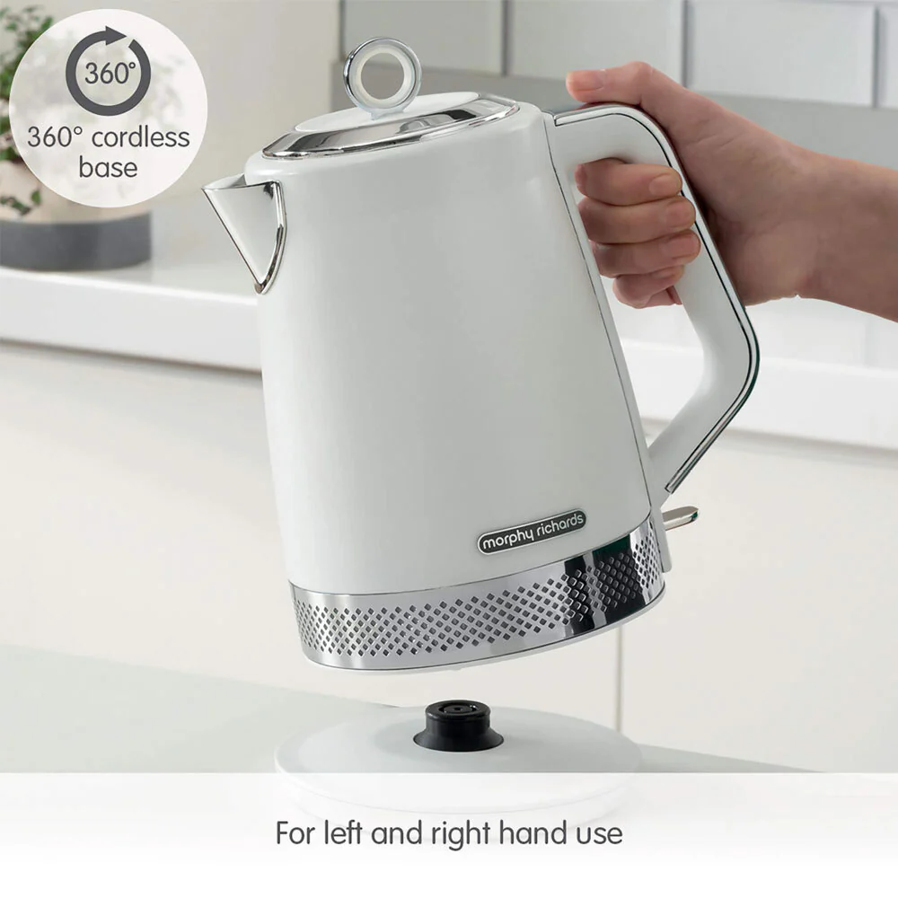 Morphy Richards Illumination 1.7L Stainless Steel Kettle (White) - Image 3