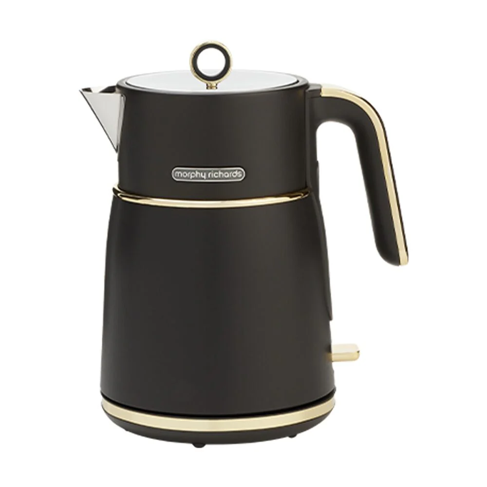 Morphy Richards Signature Soft Gold Kettle 2200W 1.5L 360 Base (Matte Black) - Image 2