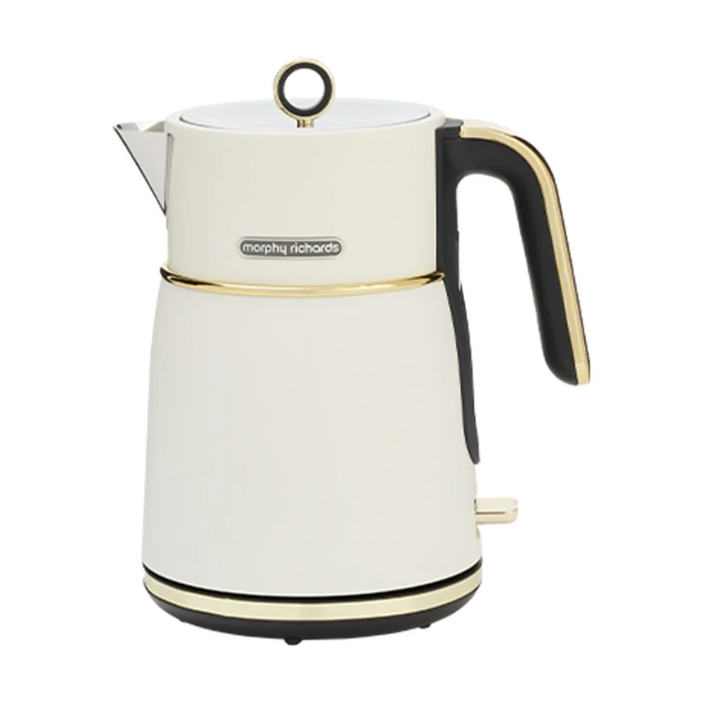 Morphy Richards Signature Soft Gold Kettle 2200W 1.5L 360 Base (Matte White) - Image 2